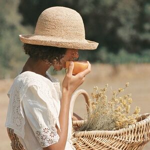 Lack of Color Raffia Cruiser Summer Hat Size Large